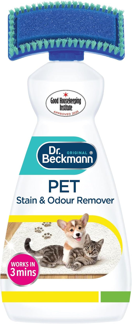 Advanced Pet Stain & Odour Remover – Quick Clean + Built-In Brush (650ml)